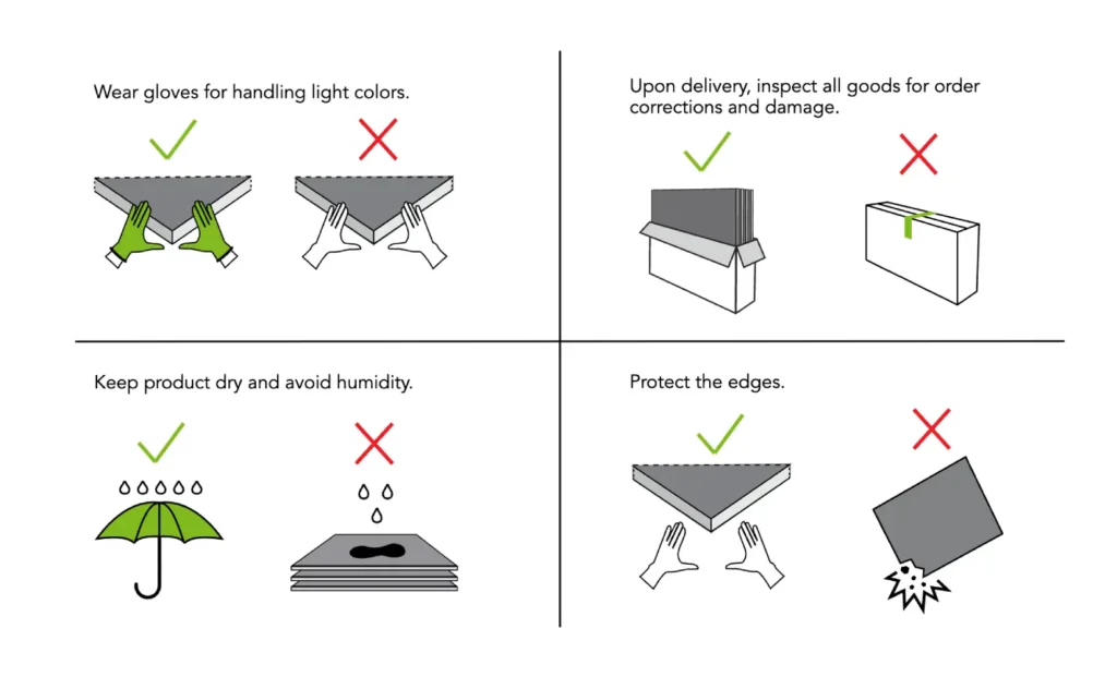 acoustic panel handling tips