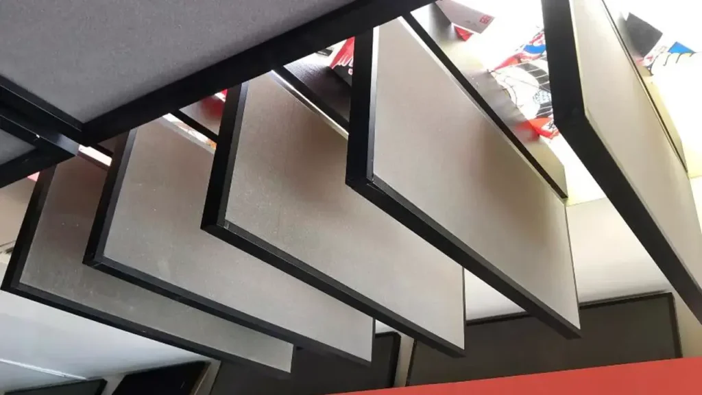 how to install acoustic foam panels on ceiling