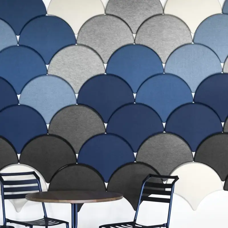 blue Polyester Fiber Acoustic Panels