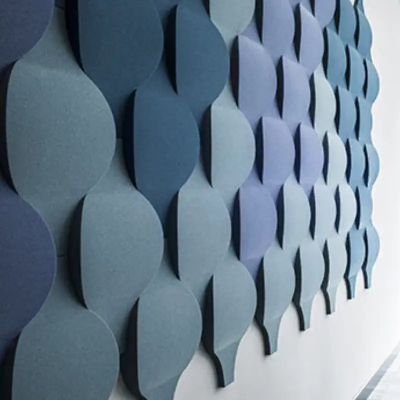 decorative blue acoustic panels